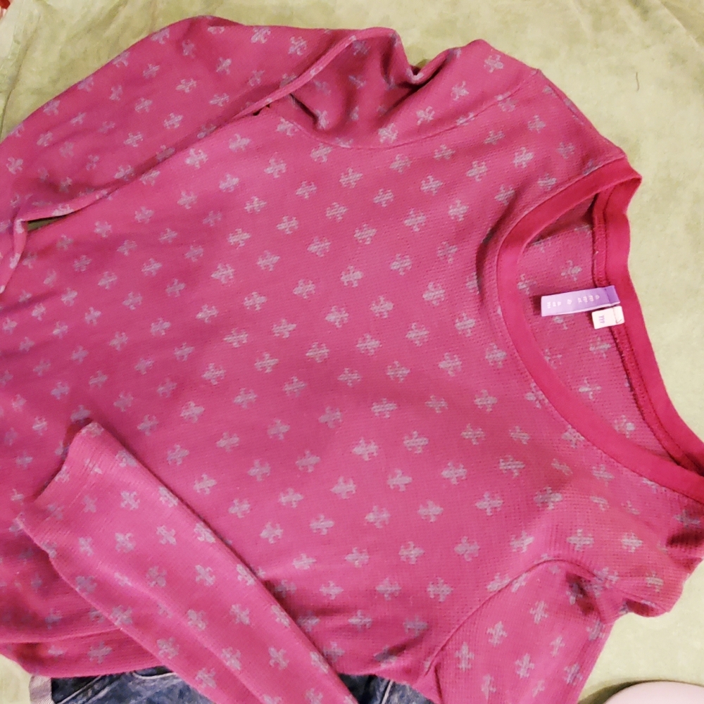 EMMA& SAM BURGUNDY TOP - Picture 3 of 4